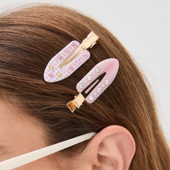 Emi Jay Popstar Clip Set of 4  Popstar Clip Set of 4 Pink New